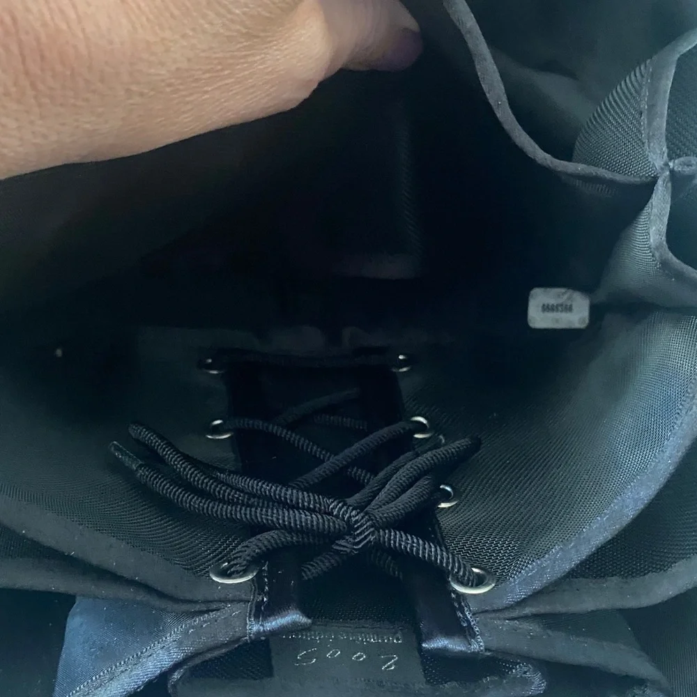 RARE collector item CHANEL Black jersey Millenium 2005 frame BUTT Bag vintage